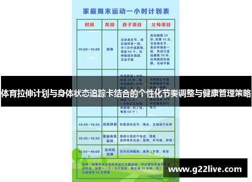 体育拉伸计划与身体状态追踪卡结合的个性化节奏调整与健康管理策略